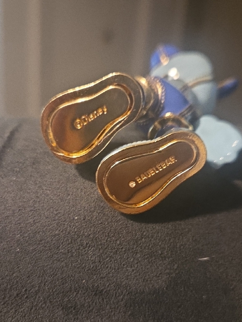 BaubleBar Blue Enamel And Gold Mickey Mouse Charm - Picture 3 of 4
